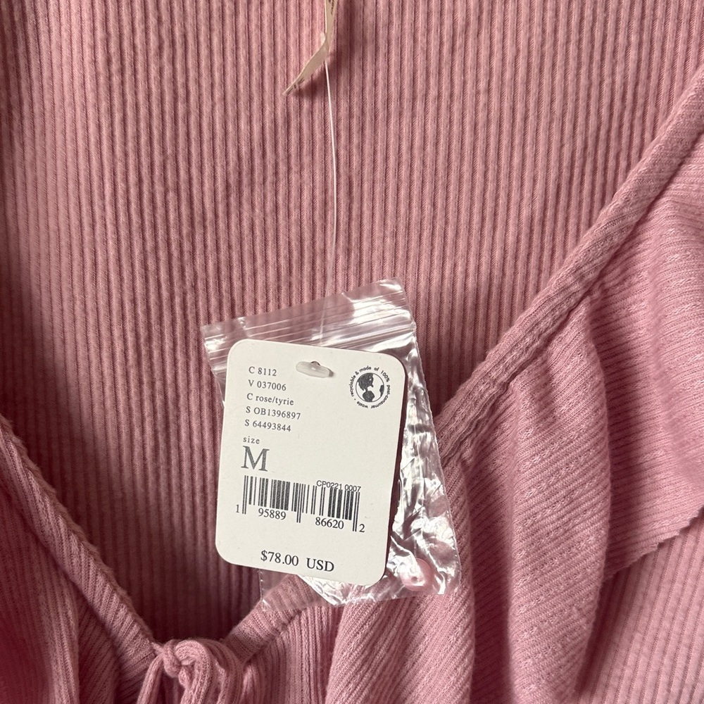 Free People Pink Ruffled Blouse - Picture 2 of 2